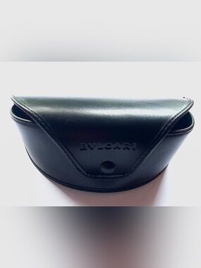 Bvlgari Black Leather Sunglass Case
